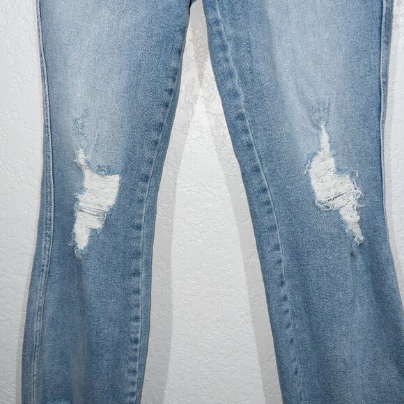 Good American Blue Good Curve Straight Leg‎ Jeans Size 6/28 - Picture 2 of 7